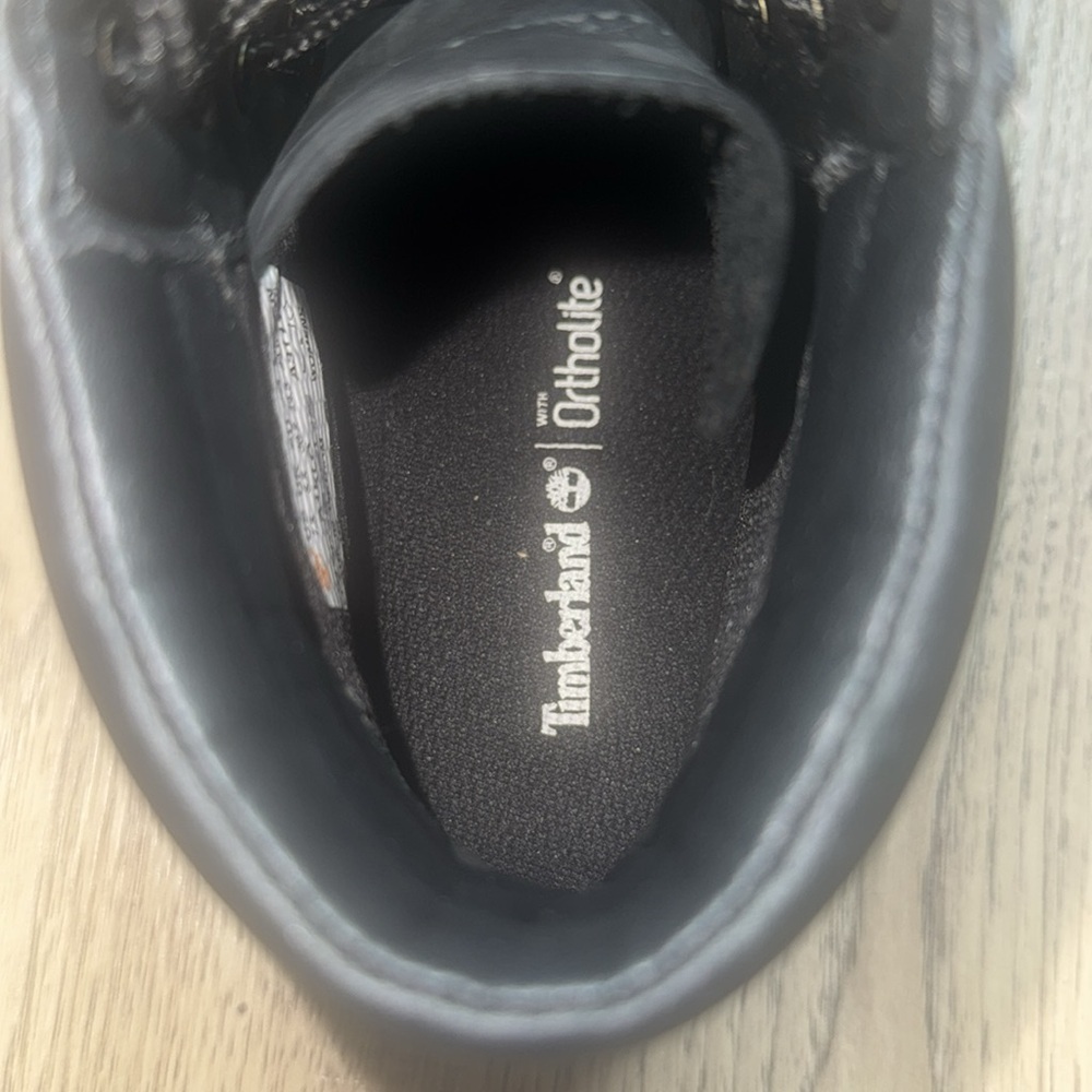 Timberland Dausette black leather sneaker boot women's booties Size 7.5 - Picture 8 of 10